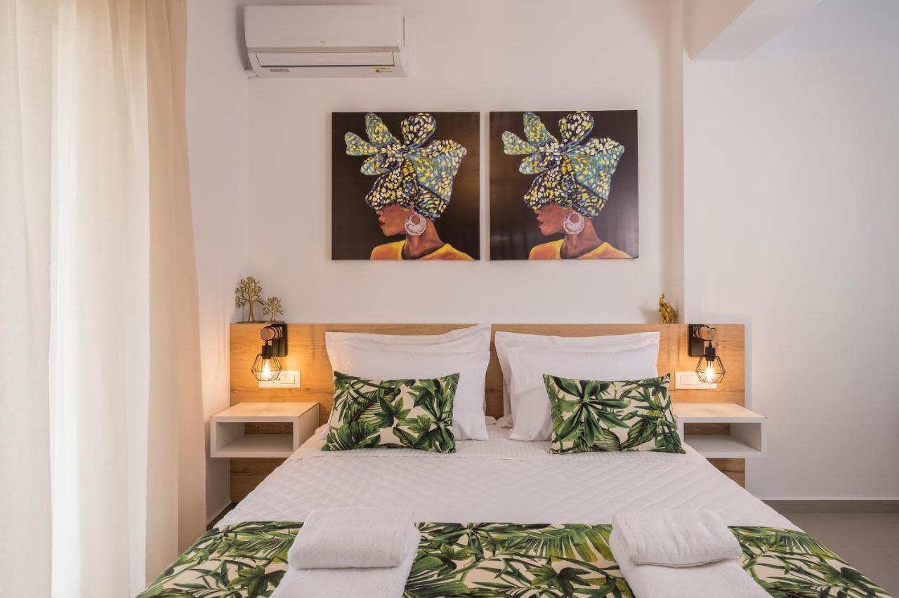 Indigo Blue Seaside Deluxe Apartments كيساموس المظهر الخارجي الصورة