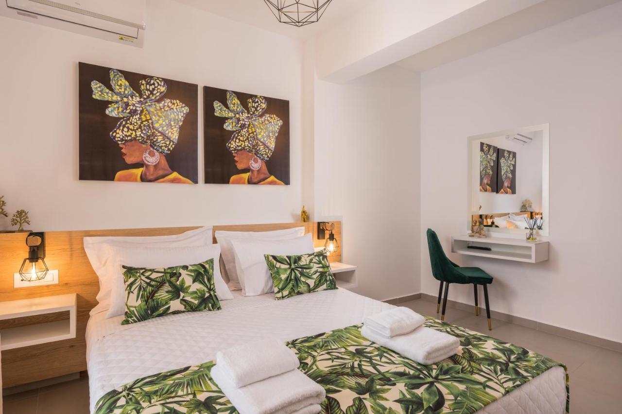 Indigo Blue Seaside Deluxe Apartments كيساموس المظهر الخارجي الصورة